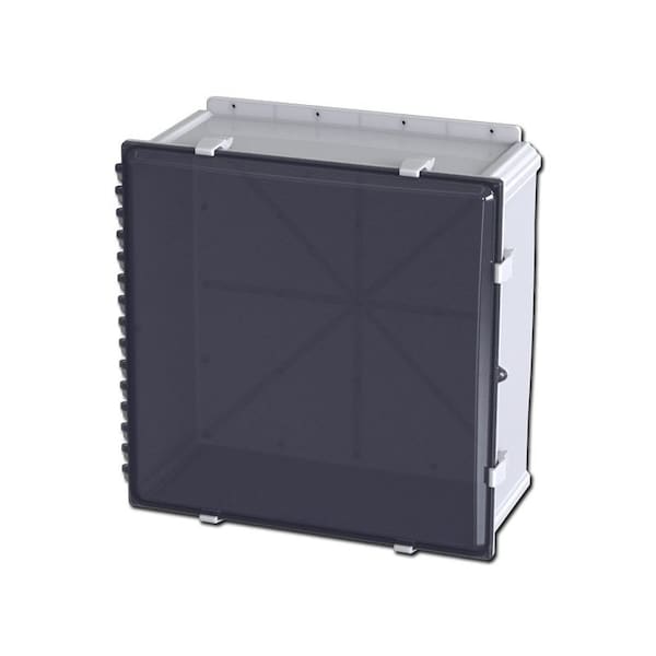 Quick Release Padlock Hasp Electrical Enclosures, 25.40 in H, 11.41 in D, 26.68 in W, Polycarbonate